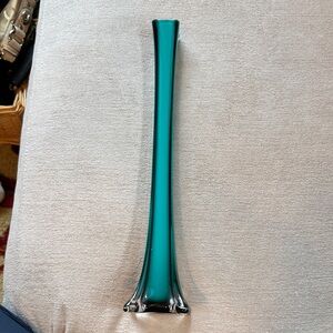 Murano Turquoise Glass Vase